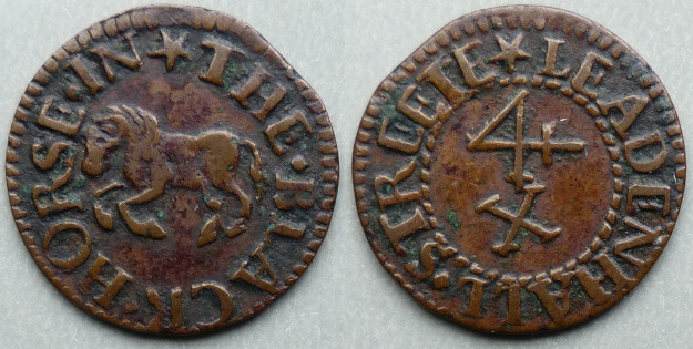 Leadenhall Street, THE BLACK HORSE farthing